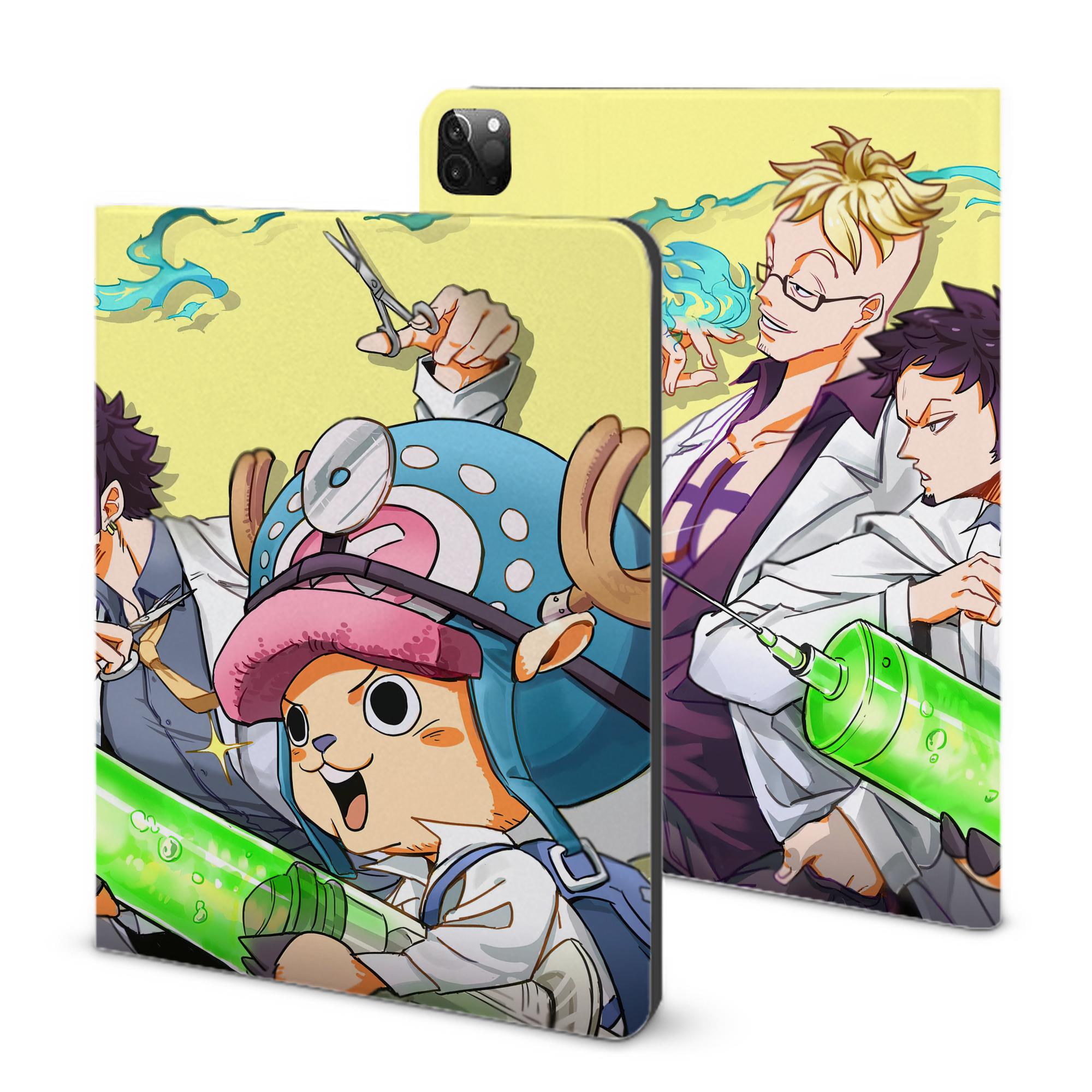 （画像用） ワンピース ONE PIECE IPadケース ペンホルダー付き ブックスタイルデザイン